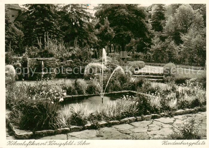 Koenigsfeld Schwarzwald Hindenburgplatz Park