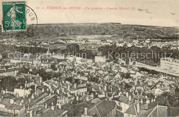 Verdun  55 Meuse Vue generale Caserne Miribel