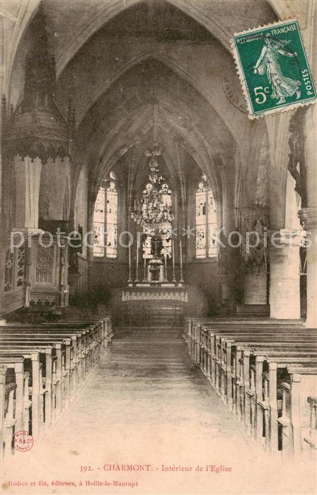 Charmont Marne Interieur de l'Eglise