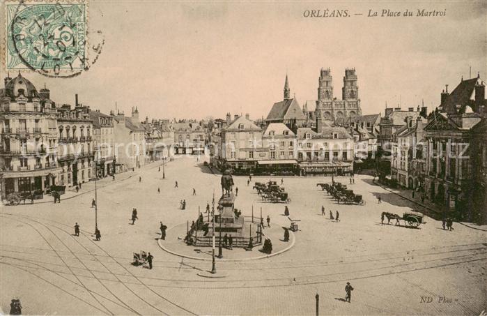 Orleans 45 Loiret La Place du Martroi