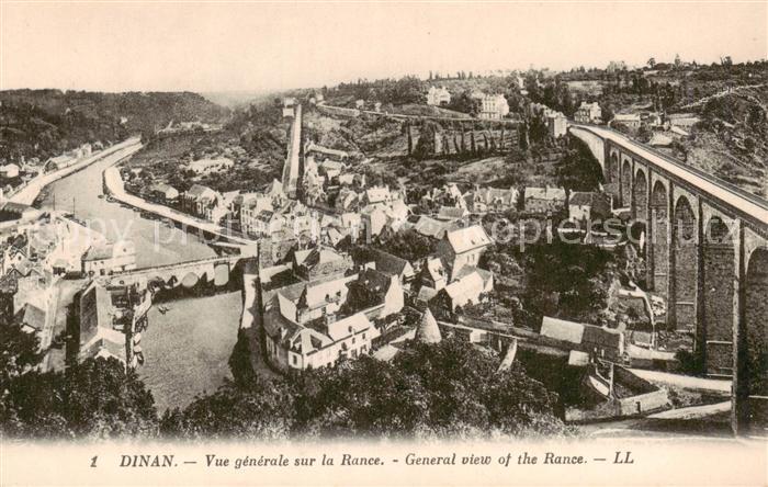Dinan 22 Cotes-d Armor Vue generale sur la Rance