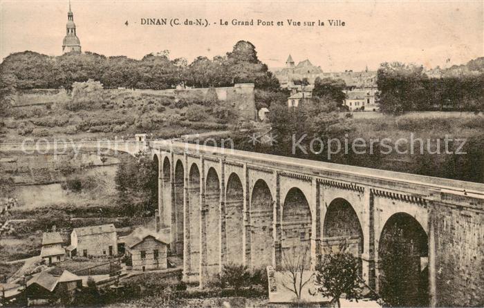 Dinan 22 Cotes-d Armor Le Grand Pont et Vue sur la Ville