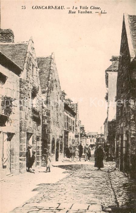 Concarneau 29 Finistere Le Ville Close Rue Vauban