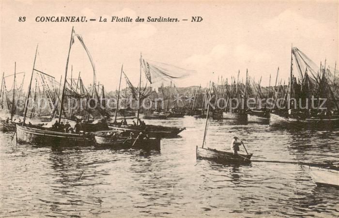 Concarneau 29 Finistere La Flotille des Sardiniers