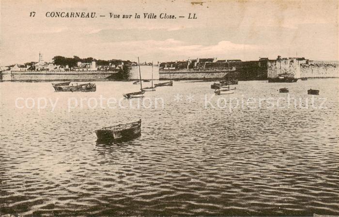 Concarneau 29 Finistere Vue sur la Ville Close