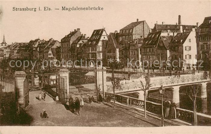 Strassburg Elsass Magdalenenbruecke
