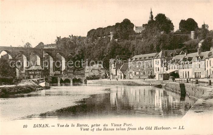 Dinan 22 Cotes-d Armor Vue de la Rance prise du Vieux Port