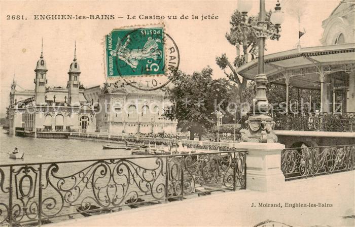 Enghien-les-Bains 95 Val-d Oise Le Casino vu de la jetee