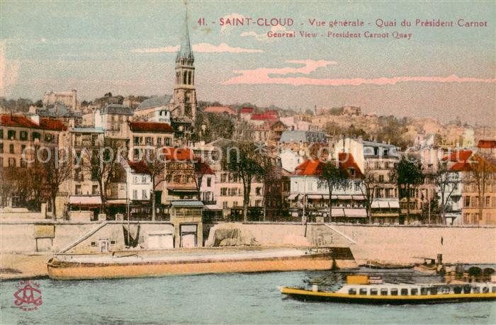 Saint-Cloud 92 Paris Vue generale Quai du President Carnot
