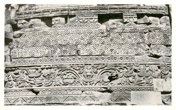 Sarnath India Dhameckh Stüpa Details of carvings