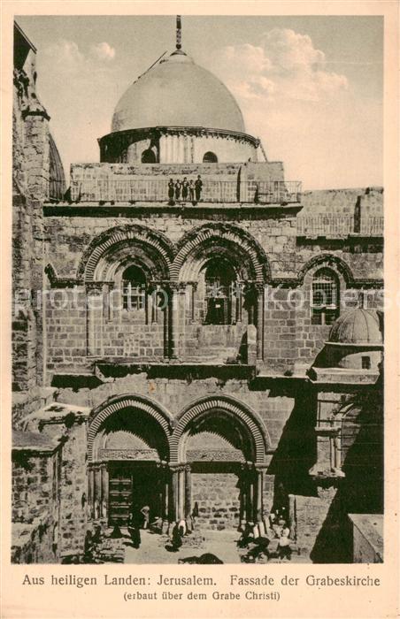Jerusalem  Yerushalayim Israel Fassade der Grabeskirche