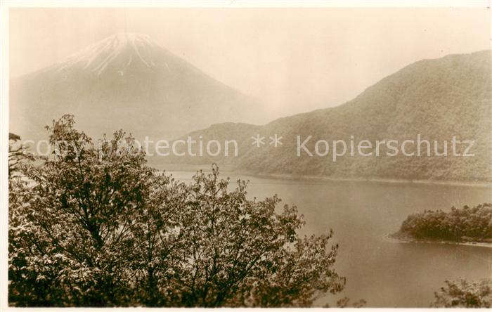 Shoji Lake Japan Mt Fuji as viewed from Lake Shoji