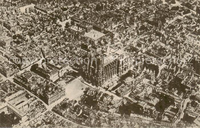 Reims 51 Vue de la Cathedrale prise en avion