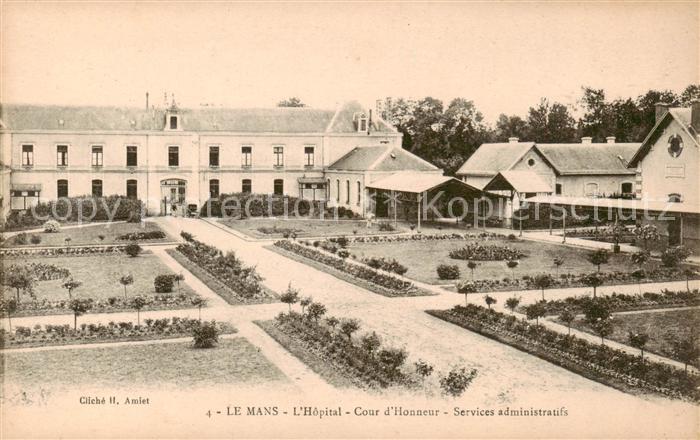 Le Mans Sarthe Hopital Cour d’Honneur Services administratifs