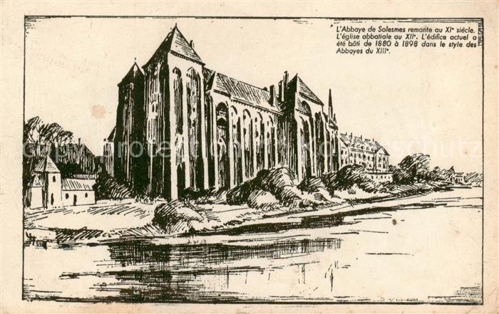 Solesmes Abbaye St-Pierre-de-72 Sable-sur-Sarthe Motiv
