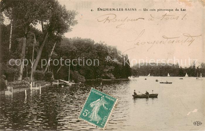 Enghien-les-Bains 95 Val-d Oise Un coin pittoresque du Lac