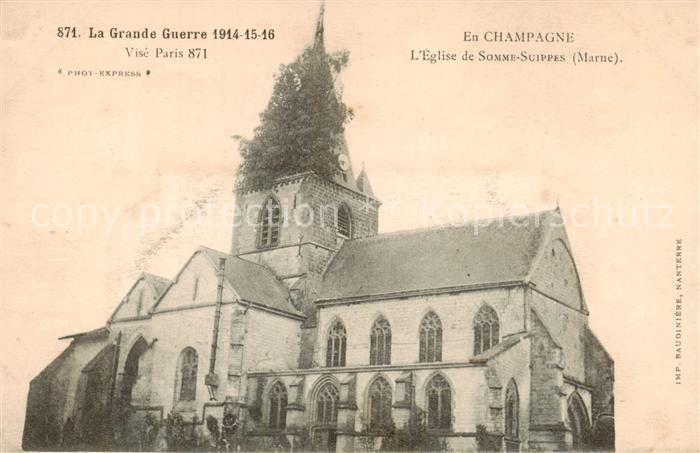 Somme-Suippes Somme-Suippe 51 Marne Eglise