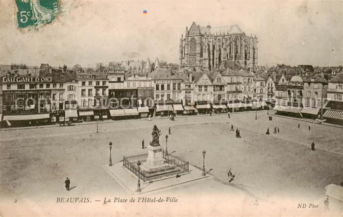 Beauvais  60 Oise La Place de l’Hotel de Ville