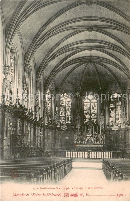 Mesnieres-en-Bray 76 Institution St Joseph Chapelle des Eleves