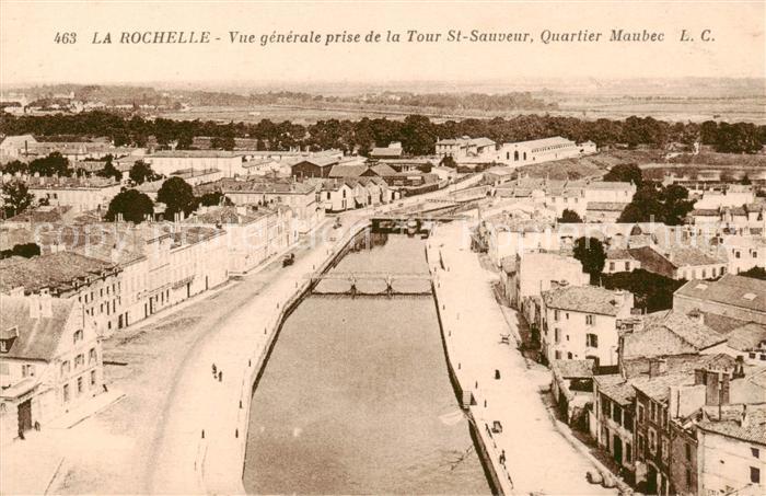 La Rochelle 17 Vue generale prise de la Tour St Sauveur Quartier Maubec