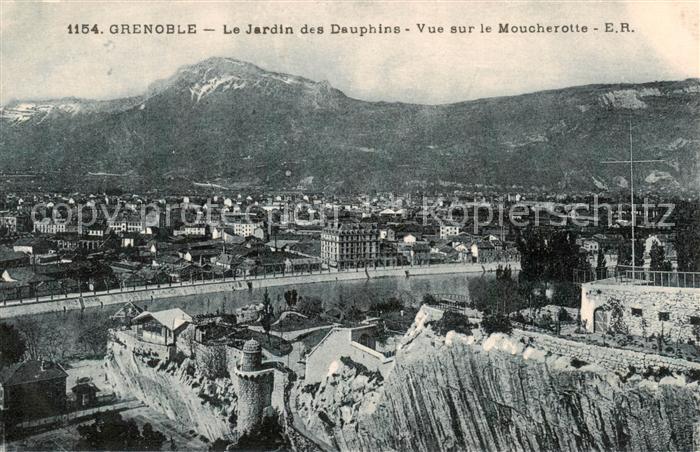 Grenoble 38 Le Jardin des Dauphins Vue sur le Moucherotte