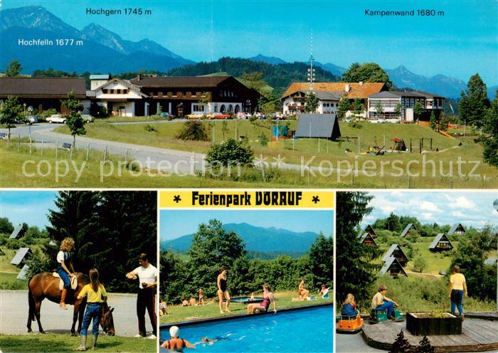 Siegsdorf Oberbayern Ferienpark Dorauf Reiten Freibad Bungalows