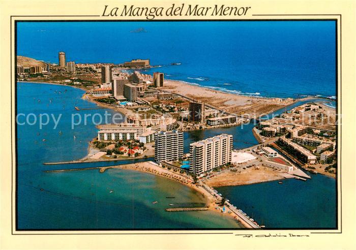 La Manga del Mar Menor ES Vista parcial aerea