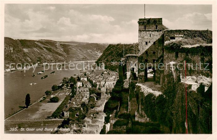 St Goar Rhein und Burg Rheinfels