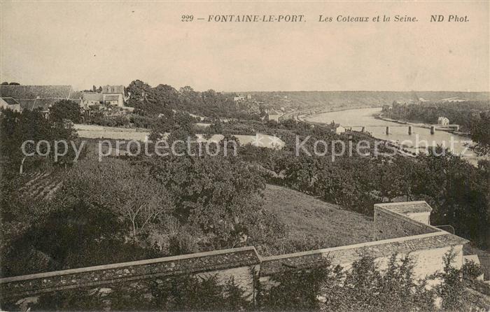 Fontaine-le-Port 77 Seine-et-Marne Les Coleaux et la Seine