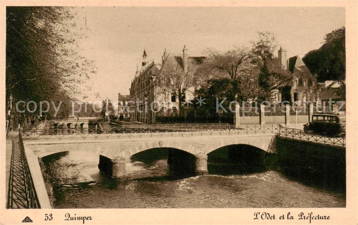 Quimper 29 Finistere Odet et la Prefecture