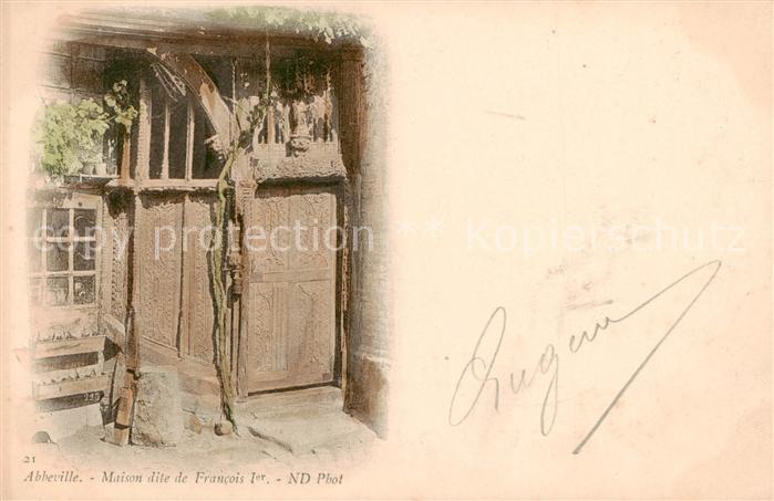 Abbeville 80 Somme Maison dite de Francois 1er