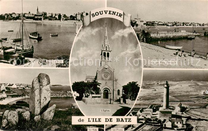 Ile-de-Batz 29 Finistere Le Port L’Eglise Le Kab Le Phare Cale de Pors Kernoch