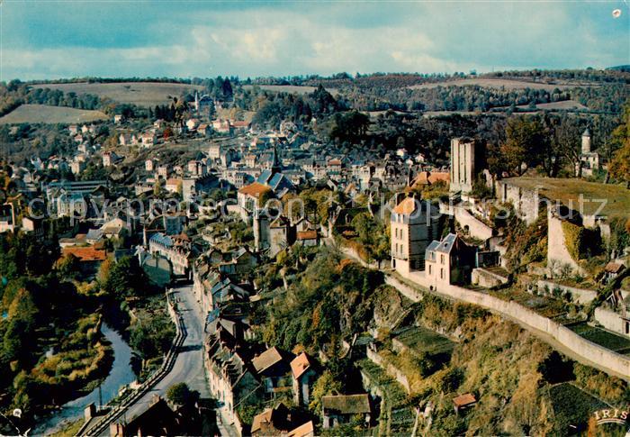 Aubusson Creuse Vue Generale Châpitre et la Tour de l Horloge vue aérienne