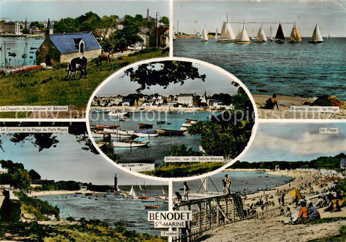 Benodet 29 Finistere Le Chapelle du Ste Marine et Benodet La