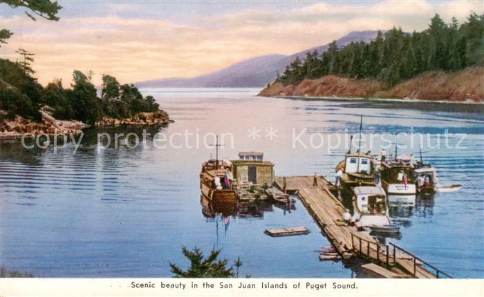 Puget-Sound Seattle Washington USA Scenic beauty in the San Juan Islands
