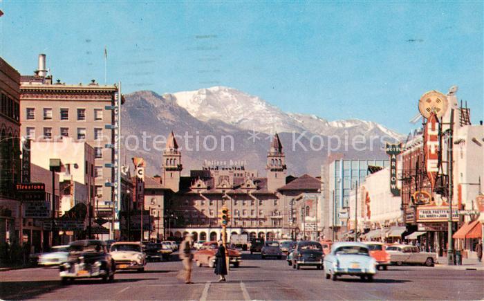 Colorado Springs Colorado USA Pikes Peak Avenue