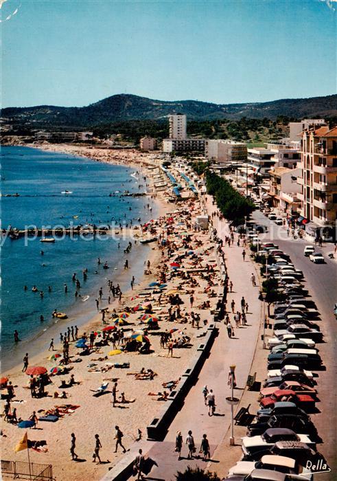Le Lavandou La plage et le boulevard du Front de Mer
