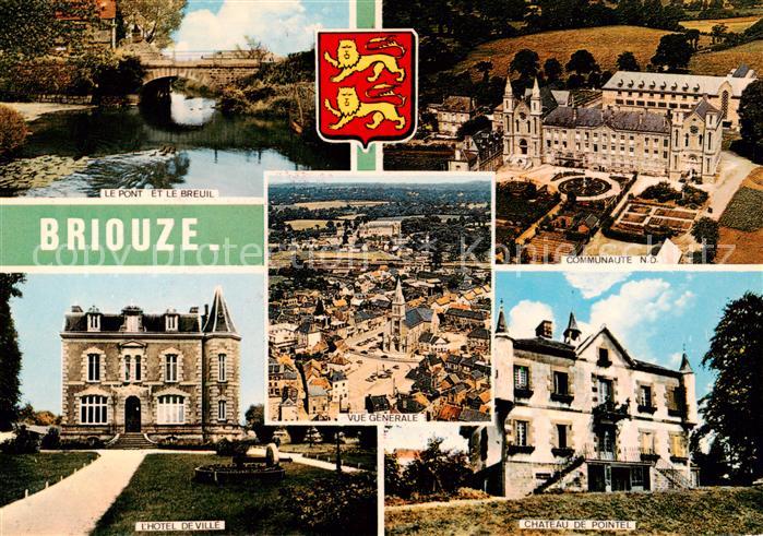 Briouze 61 Orne Le Pont et le Breuil Vue generale Communate ND Hotel de Ville Ch