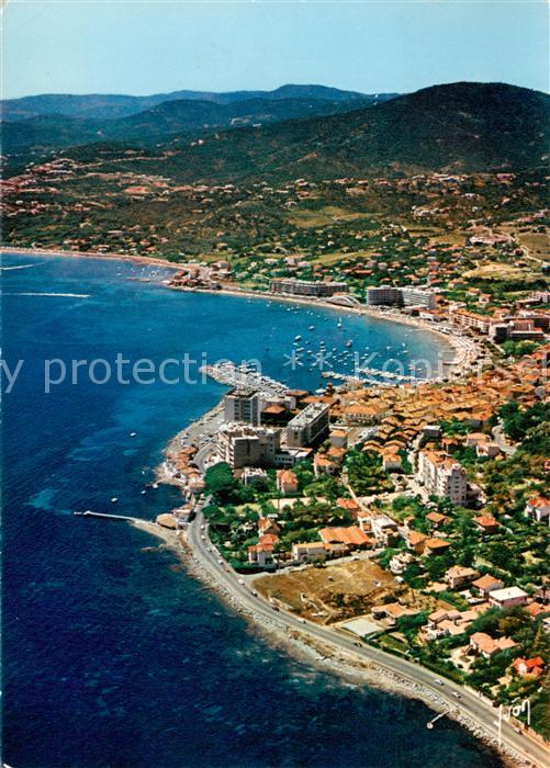 Sainte-Maxime-sur-Mer 83 Vue generale aerienne vers Beauvallon au fond le Massif