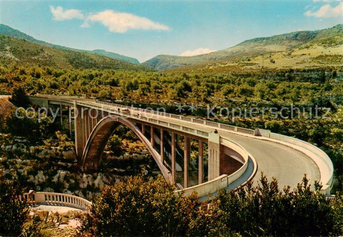Verdon Artuby La Martre 83 Var La Route Varoise et le Pont sur l'Artuby