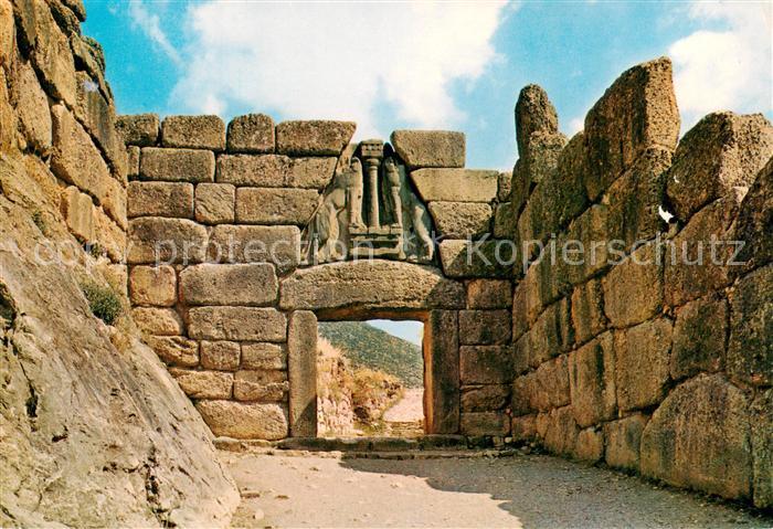 Mycenes Mykene Greece Loewentor