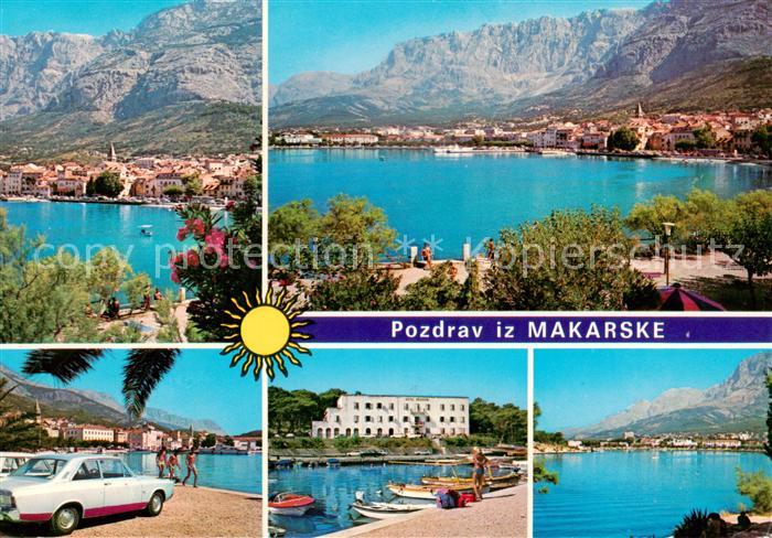 Makarske Makarska Croatia Panorama Strand Hafen