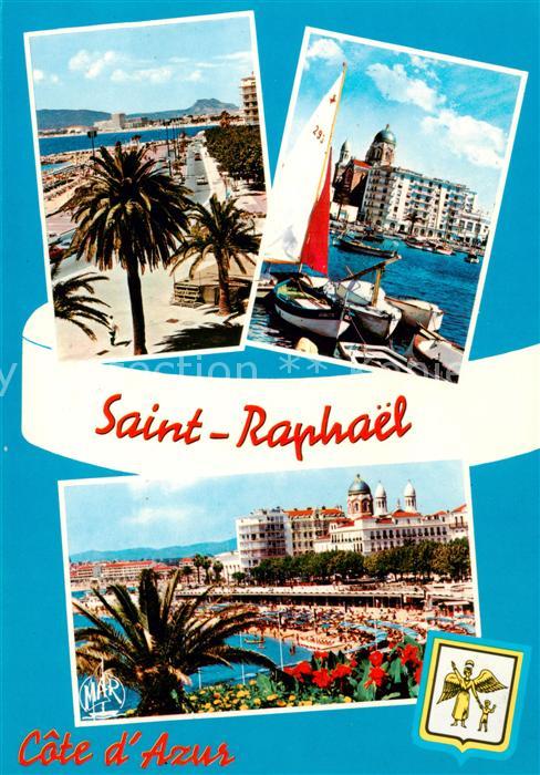 Saint-Raphael  83 Var Le Boulevard Felix Martin Le Port La Plage