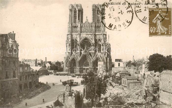 Reims 51 La Cathedrale