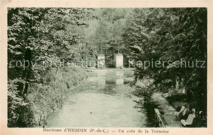 Hesdin Un coin de la Ternoise