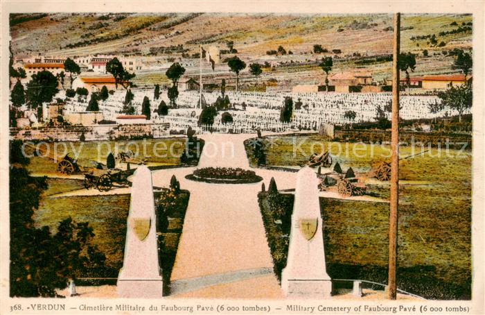 Verdun  55 Meuse Cimetiere Militaire du Faubourg Pays 6000 bombs