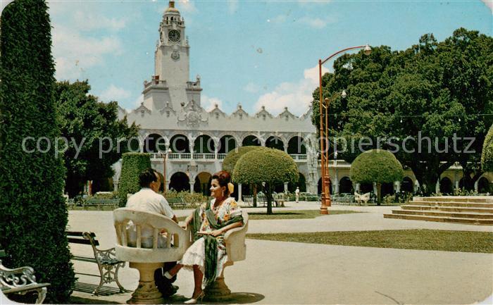 Merida Yucatan Mexico El Palacio Municipal frente a la Plaza Principal