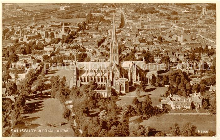 Salisbury Wiltshire UK Aerial view