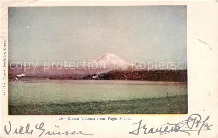 Puget-Sound Seattle Washington USA Mount Tacoma