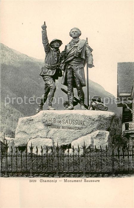 Chamonix 74 Haute-Savoie Monument Saussure